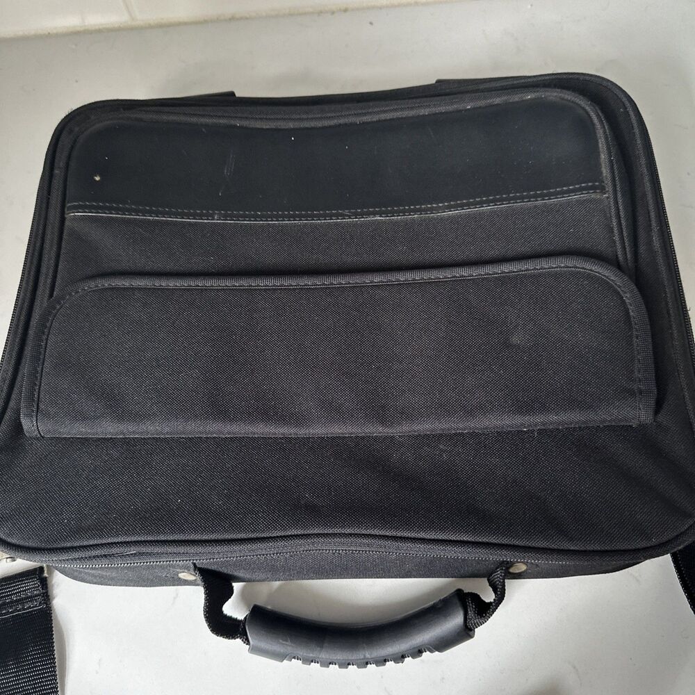 INIT Laptop Computer Shoulder Bag Black 12”x15” Shoulder Strap